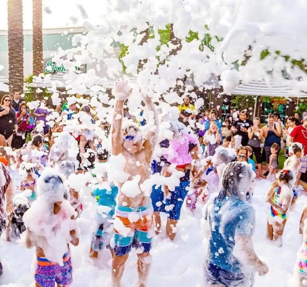60-minute foam party for birthday celebrations in El Dorado Hills